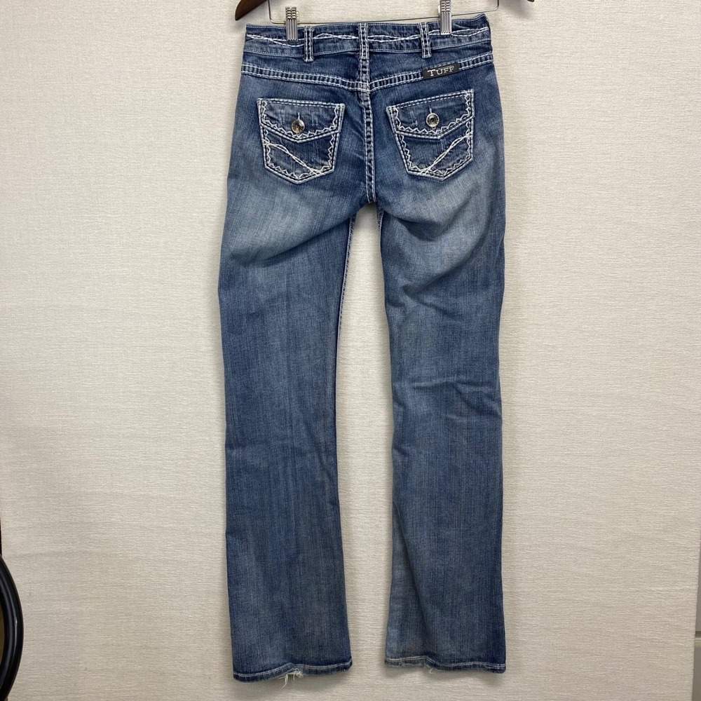 Cowgirl Tuff Co. Jeans Women's Low Rise 26x35 (27x33.75) Denim Boot Cut Stretch - Picture 6 of 16